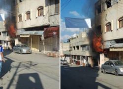 الدفاع المدني يسيطر على حريق اندلع في محل للعطور بمخيم طولكرم