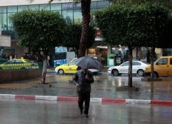 (9.7) ملم كمية الأمطار الهاطلة على نابلس خلال 48 ساعة الماضية