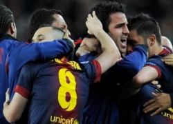 برشلونة يصل للنقطة 100 برباعية في شباك ملقا