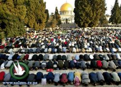 موعد صلاة عيد الفطر هو الخامسة واربعون دقيقة بتوقيت القدس الشتوي