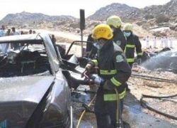 4 اصابات بحادث سير شمال شرق رام الله