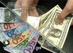 العملات: دولار 3.44- يورو 4.94- د.اردني 4.83- ج.مصري 0.57- شيقل