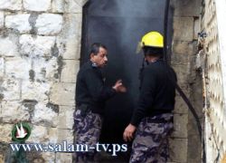 كانون حطب يتسبب في إحتراق منزل بطولكرم