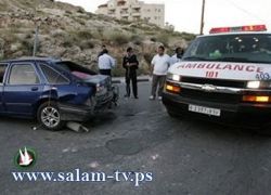 ثلاث إصابات نتيجة إنزلاق مركبة شمال طولكرم