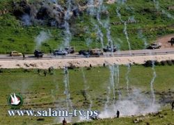 اصابة طفلين بالرصاص والعشرات بحالات الاختناق في النبي صالح