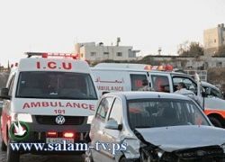 8 إصابات في 3 حوادث سير برام الله وجنين