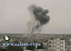 ثماني اصابات في غارات جوية استهدفت مقرا امنيا في غزة