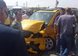 اصابة 6 مواطنين بحادث سير بين عمومي وشاحنة في بيت لحم