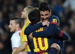 برشلونه يفوز على فاليكانو بثلاثية