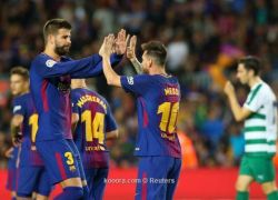 ميسي يقود برشلونة لسحق إيبار بسداسية