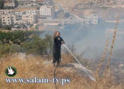 طولكرم :رجال الاطفاء بين معاناة اطفاء الحريق وضعف الامكانيات