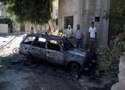 مستوطنون يحرقون سيارة في شقبا غرب رام الله