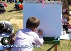 مسابقة في الرسم لرياض الاطفال في محافظة طولكرم