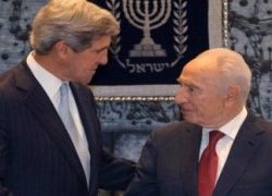 جون كيري يلتقي بيرس ونتنياهو اليوم