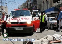 اصابة 3 طلاب اصطدم بهم سائق متهور على مدخل جامعة بيت لحم