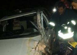 اصابة 10 مواطنين في حادث سير شرق طولكرم