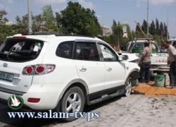 شاهد الفيديو: حادث سير يفصل التيار الكهرباء عن طولكرم وضواحيها