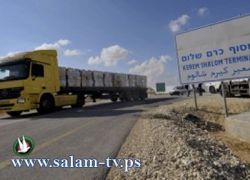 الاحتلال يسمح بادخال سولار لمحطة التوليد و230 شاحنة