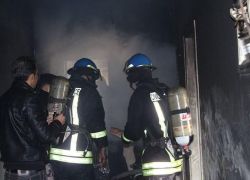 إخماد حريق شب في منزل بالكامل في بلدة قفين شمال طولكرم