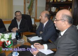 محافظ طولكرم يستقبل وفدا فرنسيا