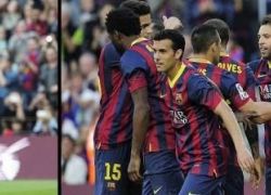 ميسي يبدع ويمتع ويقود برشلونة لاكتساح اوساسونا بسباعية - شاهد الاهداف