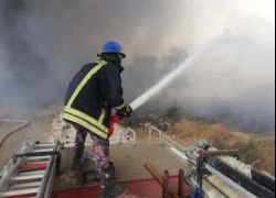 الدفاع المدني : تعاملنا مع 100 حريق اليوم في الضفة معظمها بسبب الاهمال
