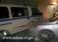 نتيجة الامطار : 30 اصابة في حادث سير وقع في جنين