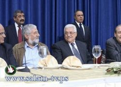 ابو مازن امام 110 قائد اسرائيلي :حكومتكم لا تريد السلام