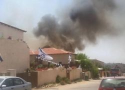 حريق قرب مستوطنة جيلو جنوب غرب القدس