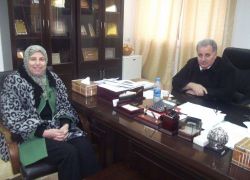 د . سهام ثابت عضو المجلس التشريعي عن حركة فتح تزور بلدية طولكرم