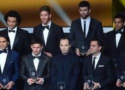التشكيلة المثالية للفيفا تضم خمسة من برشلونة وخمسة من مدريد