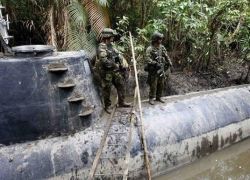 غواصة تحمل 6 أطنان من الكوكايين تحتجز في كولومبيا