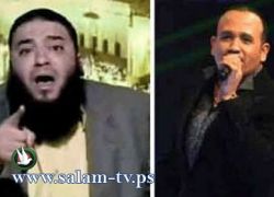 قائد سلفي يقتحم حفل غنائي لهشام عباس ويصرخ " الغناء حرام "