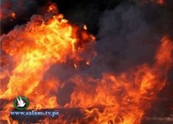 حريق ضخم بالقرب من قاعدة "الكوماندوز" في عتليت