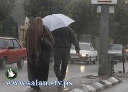 الطقس: امطار مصحوبة بعواصف رعدية