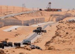 الامن المصري : ضبط مخزن للمتفجرات على الحدود الاسرائيلية