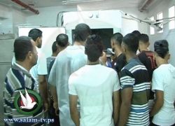 شاهدو الصور والفيديو :- مصرع عامل اثر انهيار اجزاء من منشار حجر غرب نابلس