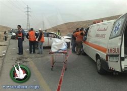 وفاة مواطنين على الاقل في حادث سير مروع على طريق نابلس رام الله