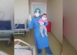 رضيعة تركية بعمر الاربعة شهور تهزم الفيروس