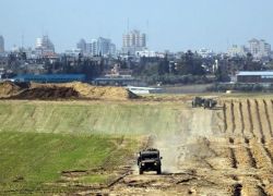 إطلاق قذيفة هاون تجاه قوة إسرائيلية قرب حدود غزة