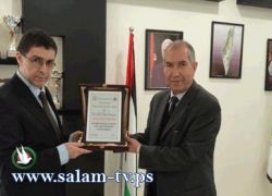 السفير التركي يزور جامعة فلسطين التقنية ـ خضوري