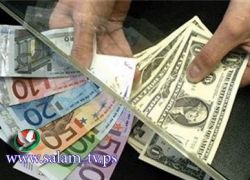 العملات: دولار 3.75- يورو 4.92- د.اردني 5.28- ج.مصري 0.62شيقل