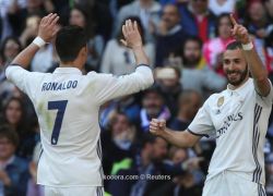 ريال مدريد يرد الافيس بثلاثية مريحة