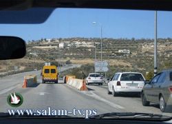 قوات الاحتلال تنصب عدة حواجز عسكرية جنوب جنين