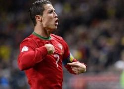 كريستيانو رونالدو يقود البرتغال الى البرازيل بهاتريك في السويد