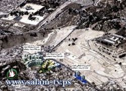 انهيار أرضي قرب مسجد و جدار على منزلين بسلوان بسبب الحفريات
