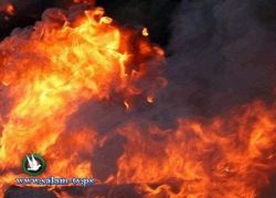 حريق بالقرب من مستوطنة بيتار عليت غرب بيت لحم