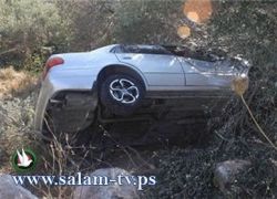 وفاة مواطن واصابة اخر اثر انقلاب مركبته شرق طولكرم
