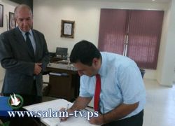 الملحق التجاري التركي يزور جامعة فلسطين التقنية ـ خضوري