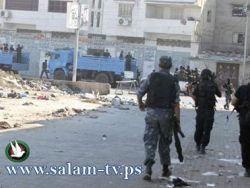 اشتباكات مسلحة بين امن مقالة حماس وسلفيين بغزة
